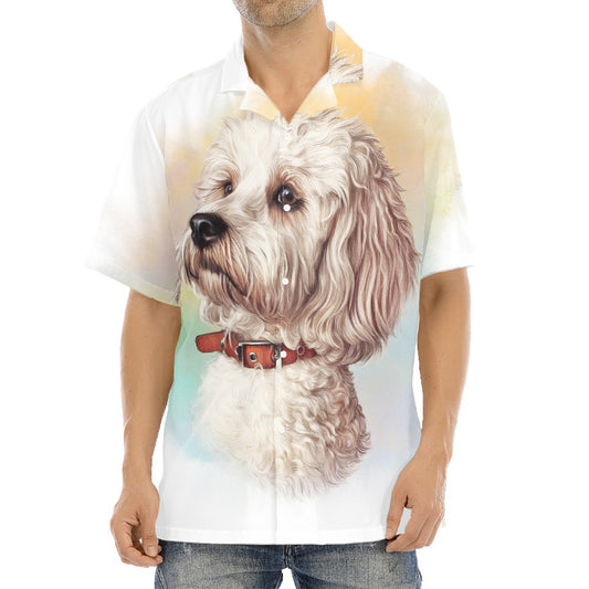 Poodle Portrait Print Aloha Shirt