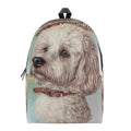 Poodle Portrait Print School Backpack