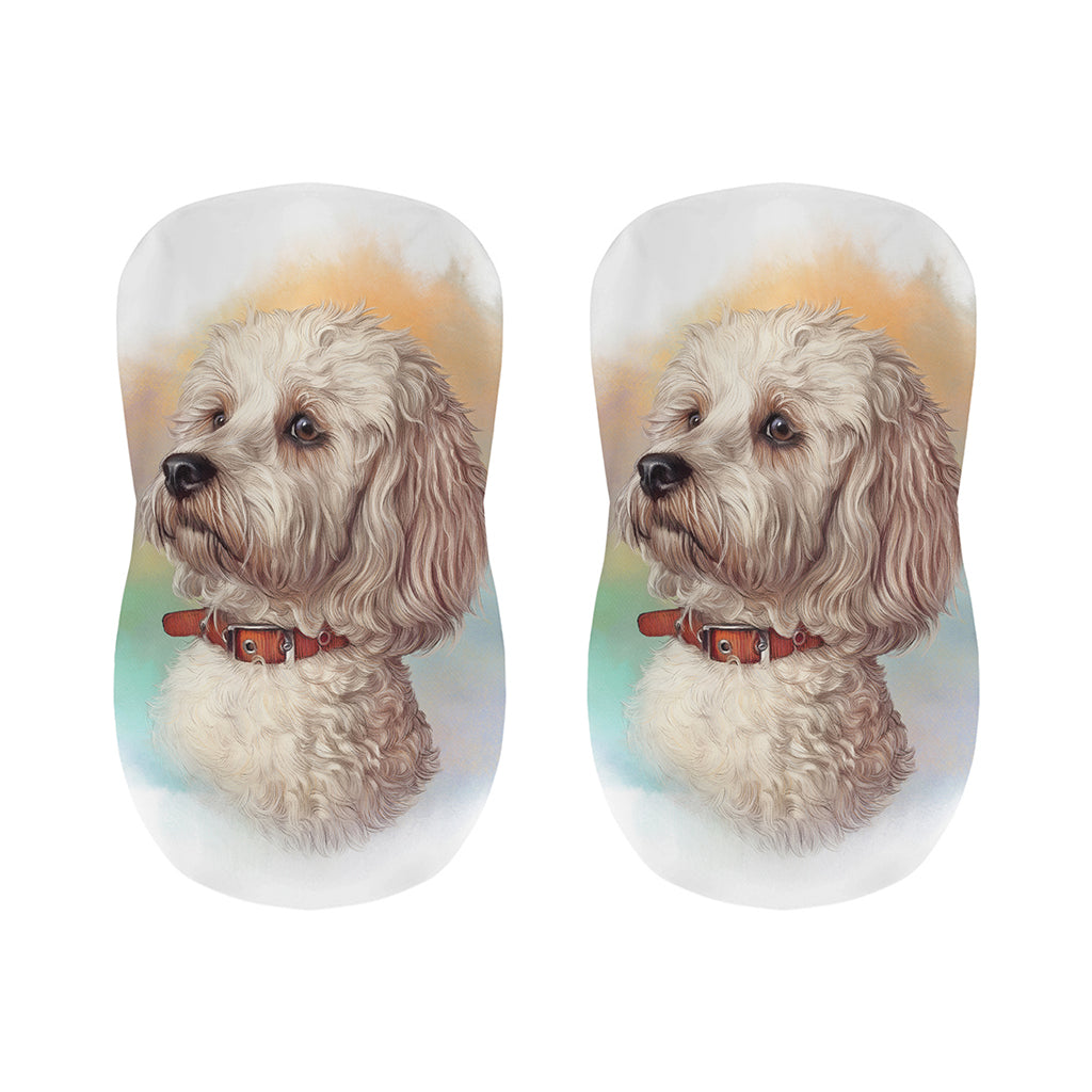 Poodle Portrait Print Bar Stool Covers