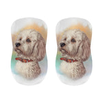 Poodle Portrait Print Bar Stool Covers