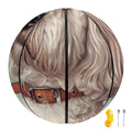 Poodle Portrait Print Basketball