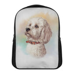 Poodle Portrait Print Casual Backpack