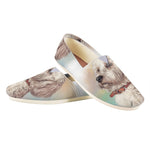 Poodle Portrait Print Casual Shoes