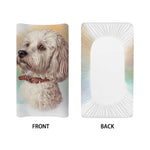 Poodle Portrait Print Changing Pad Cover
