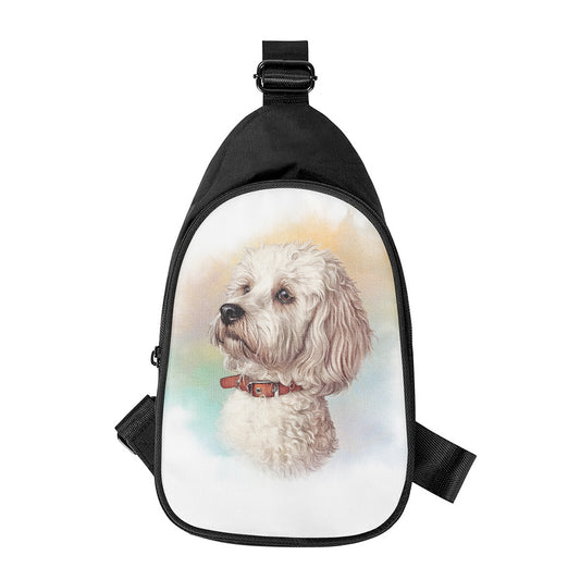 Poodle Portrait Print Chest Bag