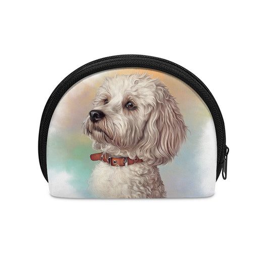 Poodle Portrait Print Coin Purse