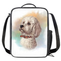 Poodle Portrait Print Crossbody Lunch Bag