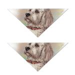 Poodle Portrait Print Dog Bandana