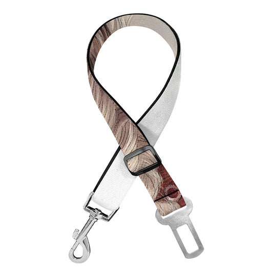 Poodle Portrait Print Dog Seat Belt