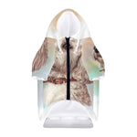 Poodle Portrait Print Dog Zip Up Hoodie