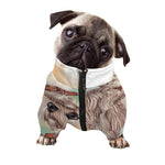 Poodle Portrait Print Dog Zip Up Jacket