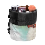 Poodle Portrait Print Drawstring Makeup Bag