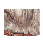 Poodle Portrait Print Drum Lamp Shade