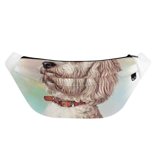 Poodle Portrait Print Fanny Pack