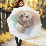 Poodle Portrait Print Foldable Umbrella