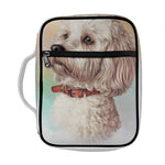 Poodle Portrait Print Front Pocket Bible Bag