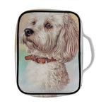 Poodle Portrait Print Front Pocket Bible Bag