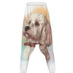 Poodle Portrait Print Hammer Pants