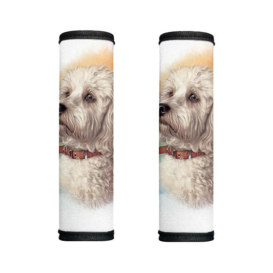 Poodle Portrait Print Handle Covers