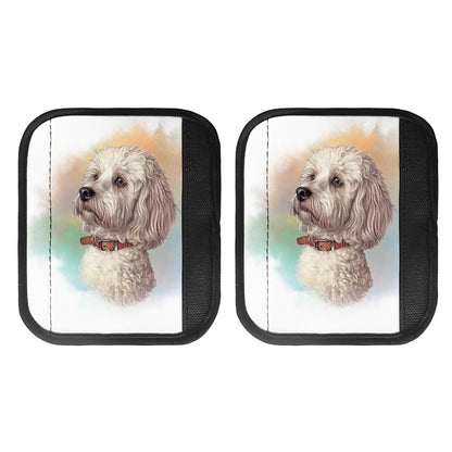 Poodle Portrait Print Handle Covers