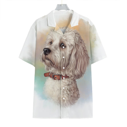 Poodle Portrait Print Hawaiian Shirt