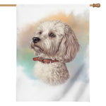 Poodle Portrait Print House Flag