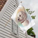 Poodle Portrait Print House Flag