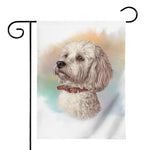 Poodle Portrait Print House Flag