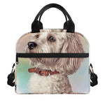 Poodle Portrait Print Insulated Lunch Bag
