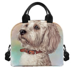 Poodle Portrait Print Insulated Lunch Bag