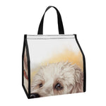 Poodle Portrait Print Insulated Lunch Tote