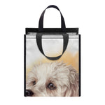 Poodle Portrait Print Insulated Lunch Tote