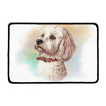 Poodle Portrait Print Kitchen Mat