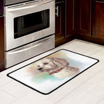 Poodle Portrait Print Kitchen Mat
