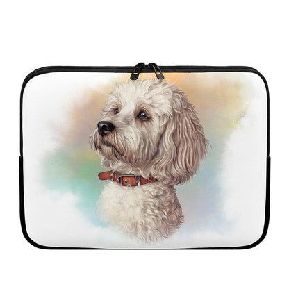 Poodle Portrait Print Laptop Sleeve