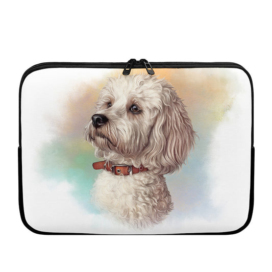 Poodle Portrait Print Laptop Sleeve