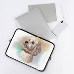 Poodle Portrait Print Laptop Sleeve