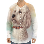 Poodle Portrait Print Long Sleeve Baseball Jersey