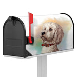 Poodle Portrait Print Mailbox Cover