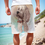 Poodle Portrait Print Men's Cargo Shorts