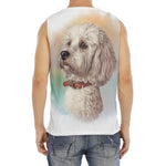 Poodle Portrait Print Men's Fitness Tank Top
