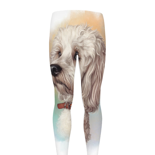 Poodle Portrait Print Men's leggings