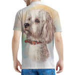 Poodle Portrait Print Men's Polo Shirt