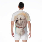 Poodle Portrait Print Men's Rompers
