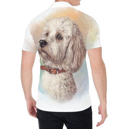Poodle Portrait Print Men's Shirt