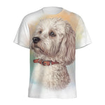 Poodle Portrait Print Men's Sports T-Shirt