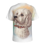 Poodle Portrait Print Men's Sports T-Shirt