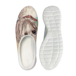 Poodle Portrait Print Mesh Casual Shoes