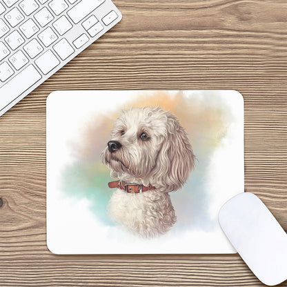 Poodle Portrait Print Mouse Pad