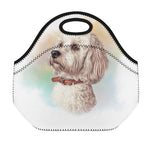 Poodle Portrait Print Neoprene Lunch Bag